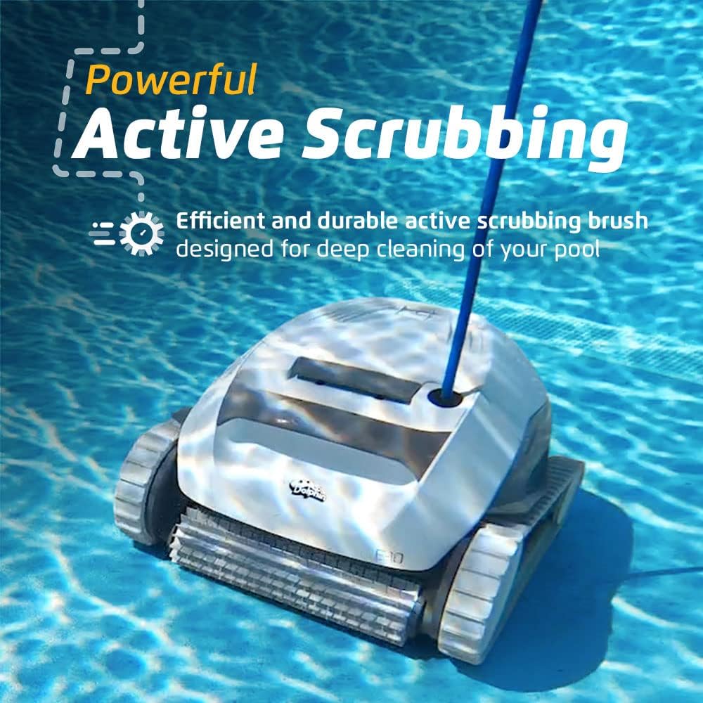 Maytronics Dolphin E10 Robotic Pool Vacuum Cleaner for Above-Ground Pools