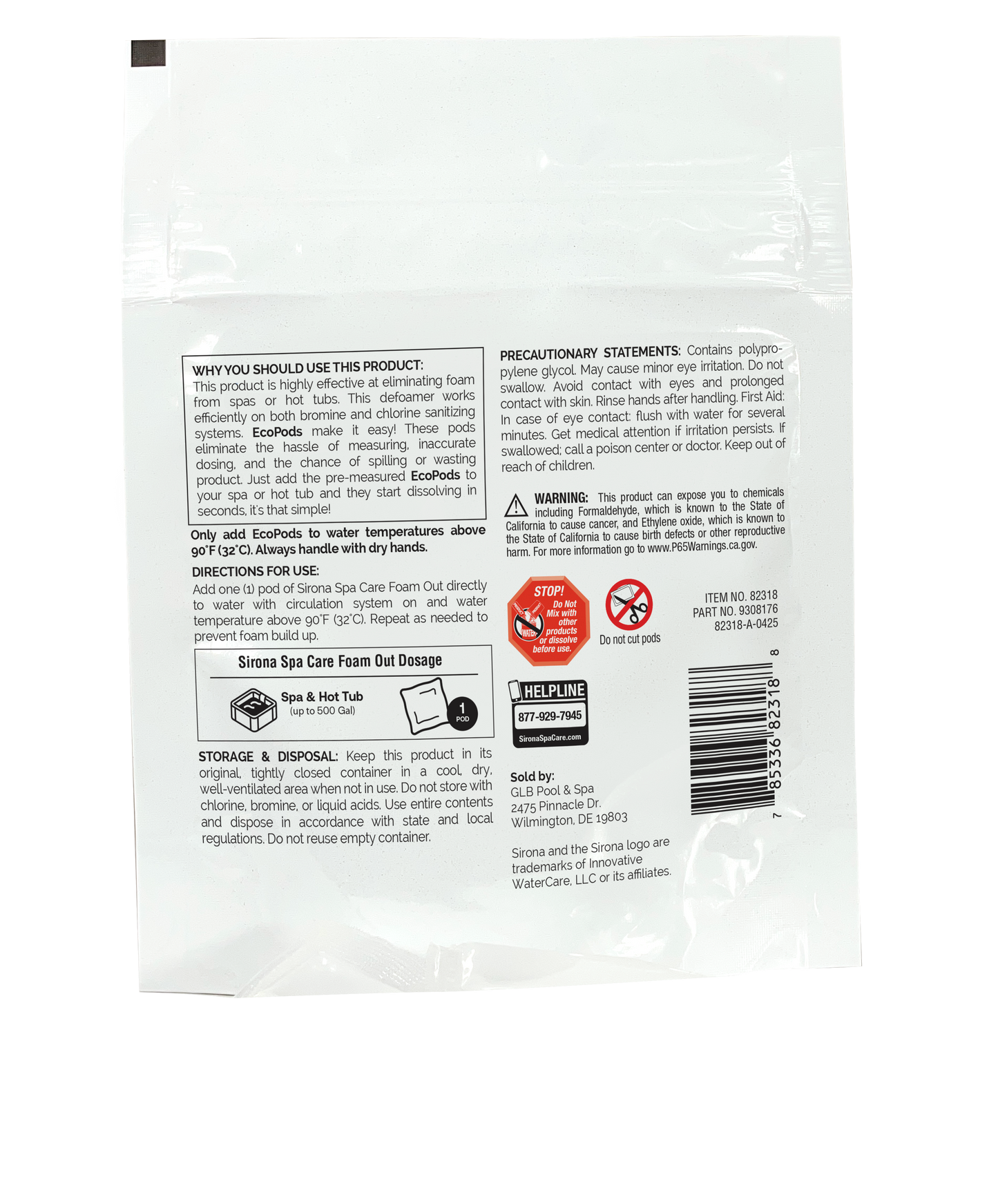 Sirona™ Foam Out EcoPods