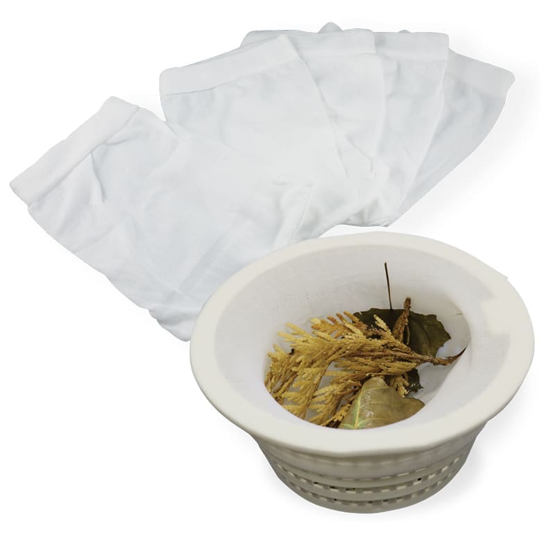 Filter Socks for Pool Skimmer Basket - Traps Pollen & Debris 5Pk