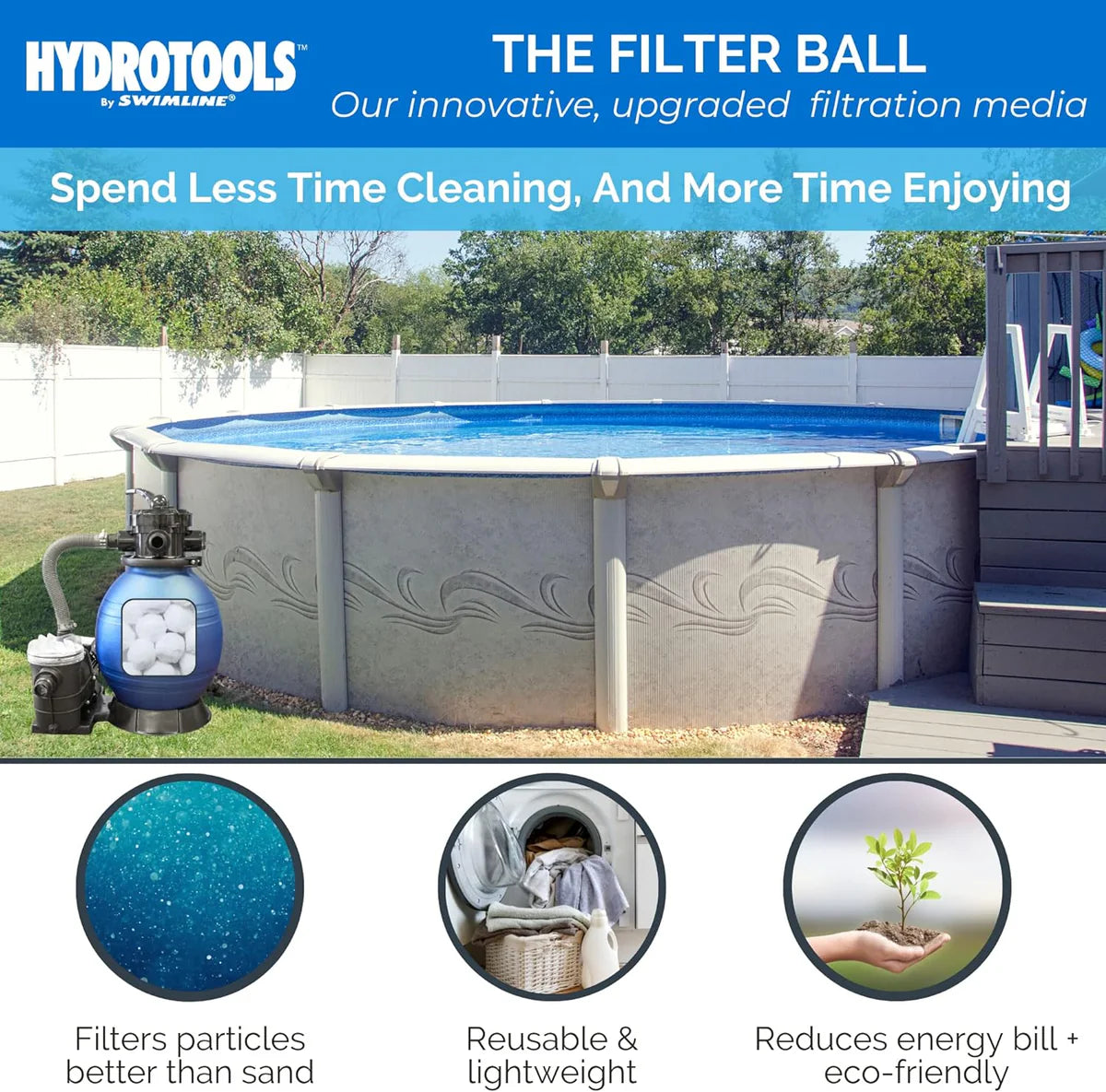 Pool Filter Balls 1.5lb Bag Part#71015