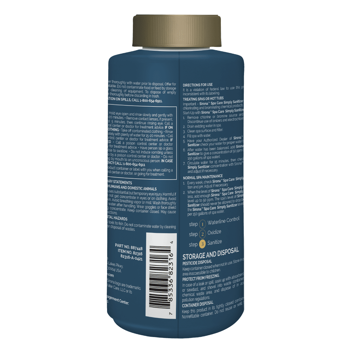 Sirona Simply Sanitizer 16oz