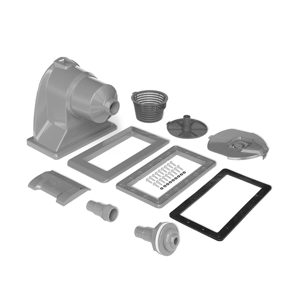 Carvin SkimTech 500 A/G Pool Wide Mouth Skimmer Kit Grey - 94114001