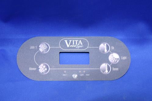 Vita Topside Control Overlay Sticker TP600 (5 Button) (109269)