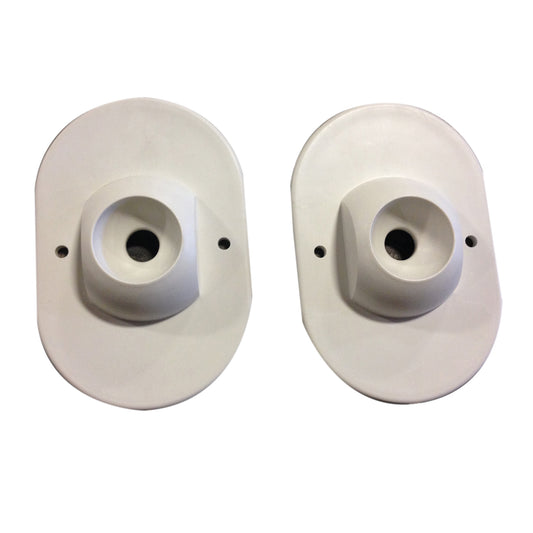 Waterpik Olympic CPI Ladder swivel foot pad PAIR WHITE #41-2-WHITE-BG