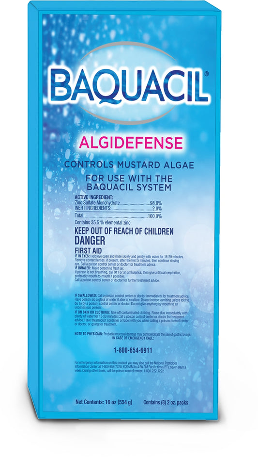 Baquacil Algidefense Mustard Algae Control