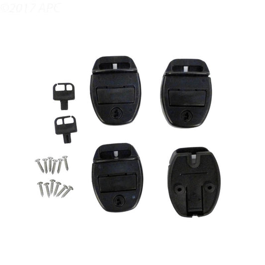 Cover Clips Assembly Black 4pk